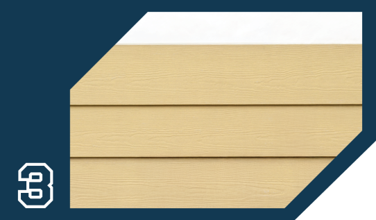 Hardie lap siding after installation with JointFlash